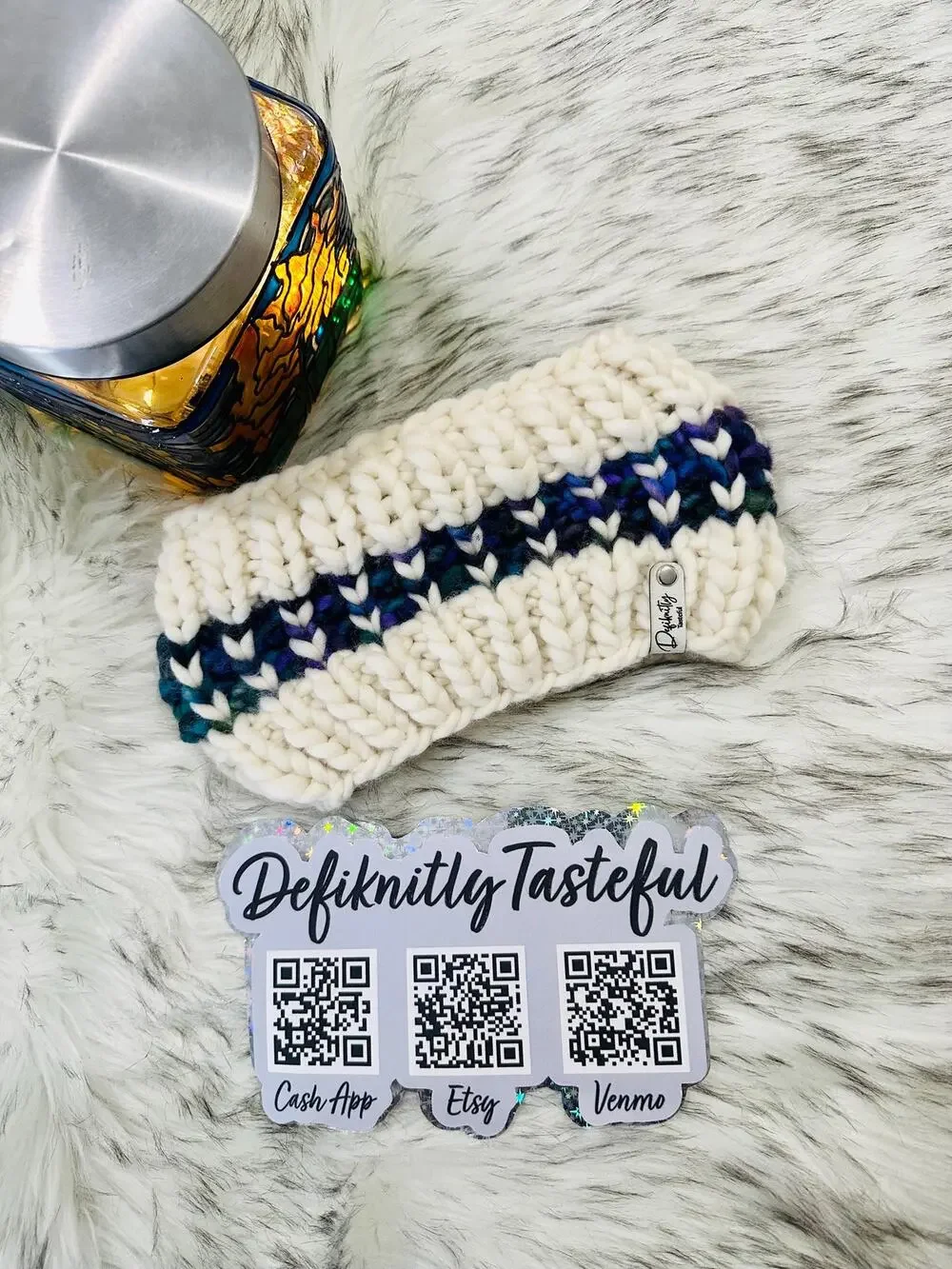 Hand Knit Into Your Heart Merino Wool Headband - Winter Ear Warmer